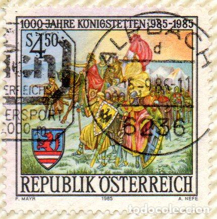 Selos: AUSTRIA.- SELLO DEL A&Ntilde;O 1985, EN USADO