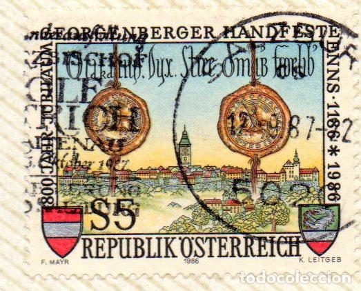 Selos: AUSTRIA.- SELLO DEL A&Ntilde;O 1986, EN USADO
