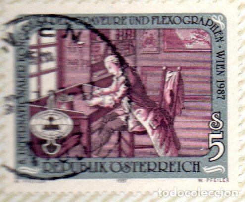 Selos: AUSTRIA.- SELLO DEL A&Ntilde;O 1987, EN USADO