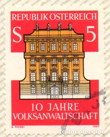Timbres: AUSTRIA.- SELLO DEL A&Ntilde;O 1987, EN USADO