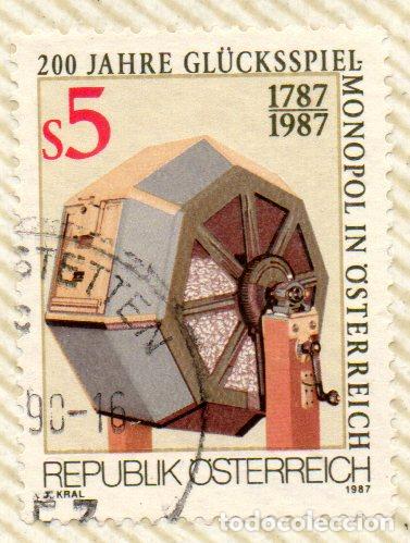 Selos: AUSTRIA.- SELLO DEL A&Ntilde;O 1987, EN USADO