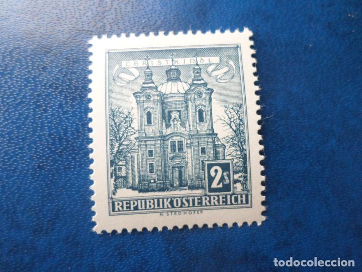 Briefmarken: -austria, 1957, iglesia de christkindl, Yvert 873A