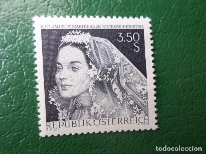 Timbres: .austria, 1968, centenario industria de bordados de vorarlberg, Yvert 1094