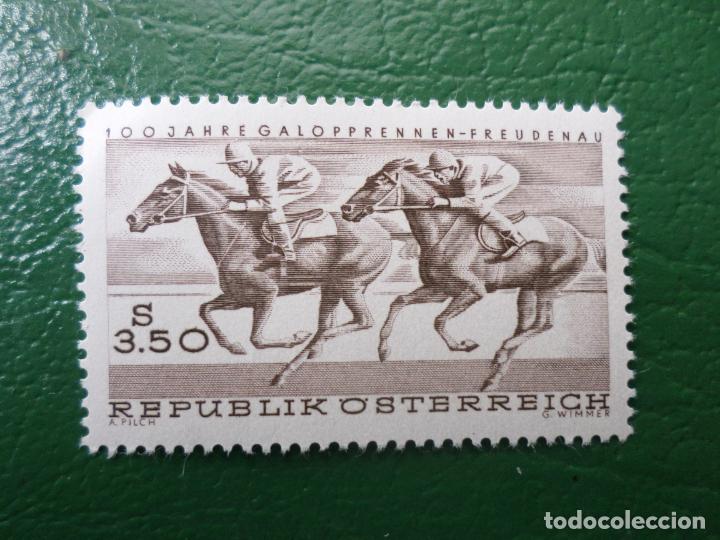 Timbres: .austria, 1968, centenario de carreras hipicas de freudenau, Yvert 1095