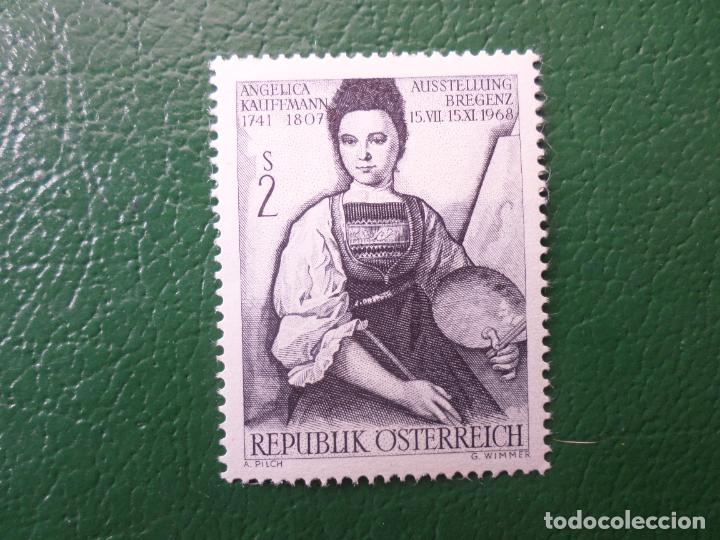Timbres: .austria, 1968, exposicion de obras de angelica kauffmann, Yvert 1098