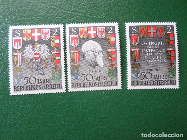 Timbres: .austria, 1968, 50 aniversario de la republica, Yvert 1103/05