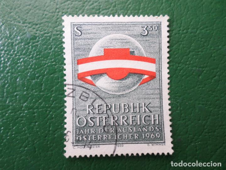 Timbres: .austria, 1969, a&ntilde;o de los austriacos residentes en el extranjero, Yvert 1136