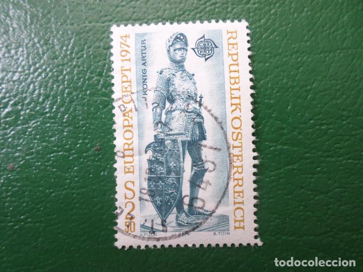 Timbres: .austria, 1974, europa, estatua del rey arturo, Yvert 1279