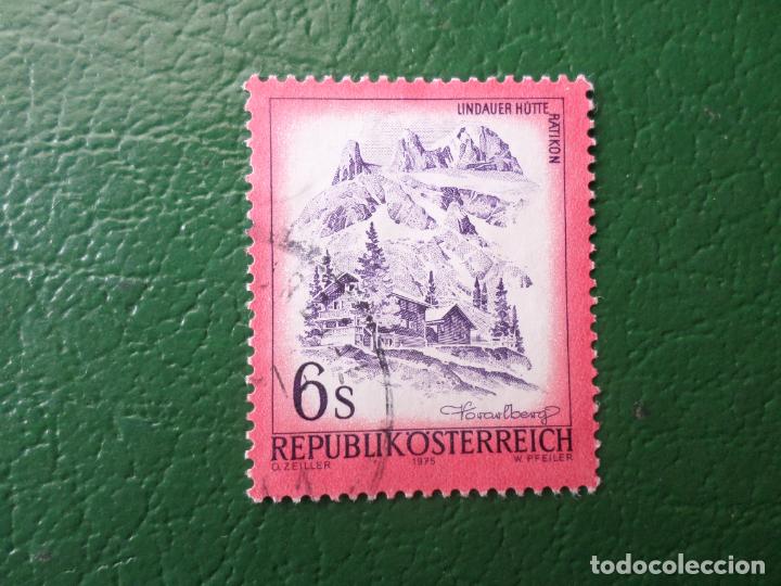 Timbres: .austria, 1975, lindauerhutte, ratikon, Yvert 1305