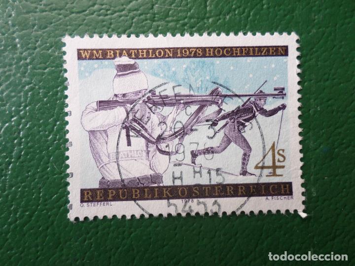 Stamps: .austria, 1978, campeonatos del mundo de biathlon, Yvert 1396