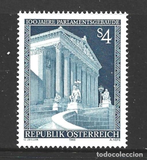 Sellos: AUSTRIA 1589** - A&Ntilde;O 1983 - CENTENARIO DEL EDIFICIO DEL PARLAMENTO - Foto 1