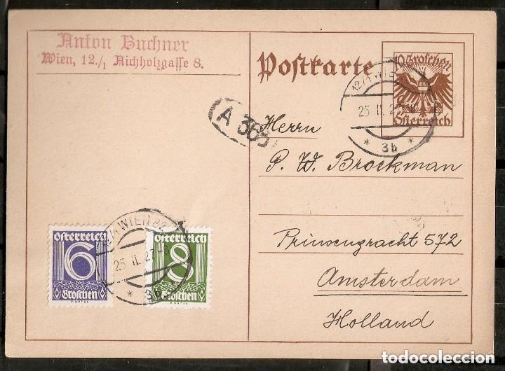 Sellos: AUSTRIA. ENTERO POSTAL. CIRCULADO EN 1927 - Foto 1