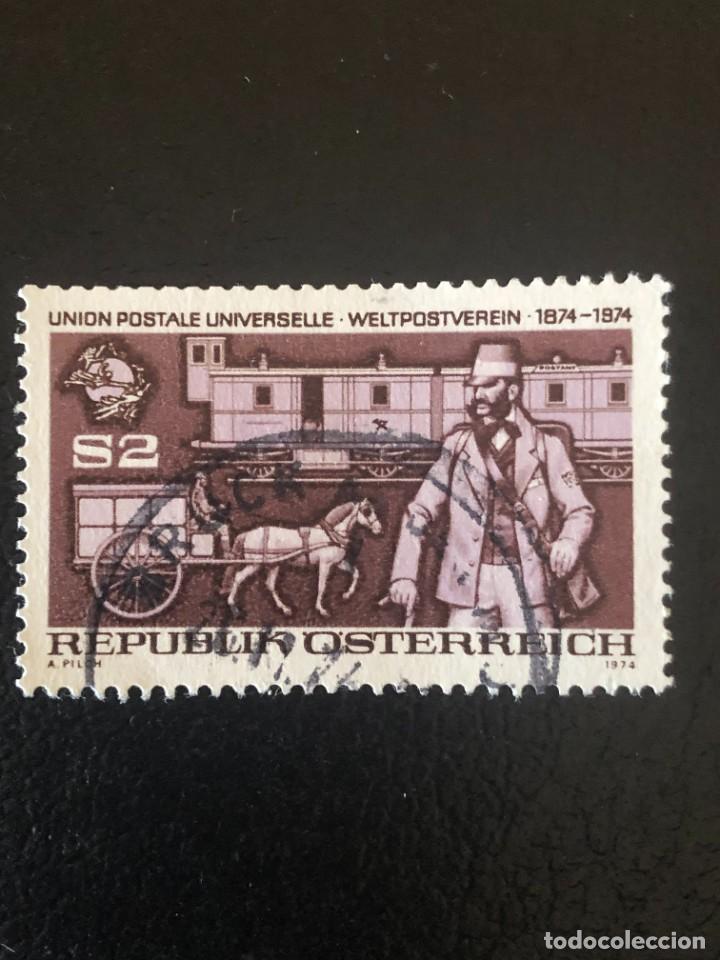 Sellos: AUSTRIA 1974 SCOTT 1004 USADO - Foto 1