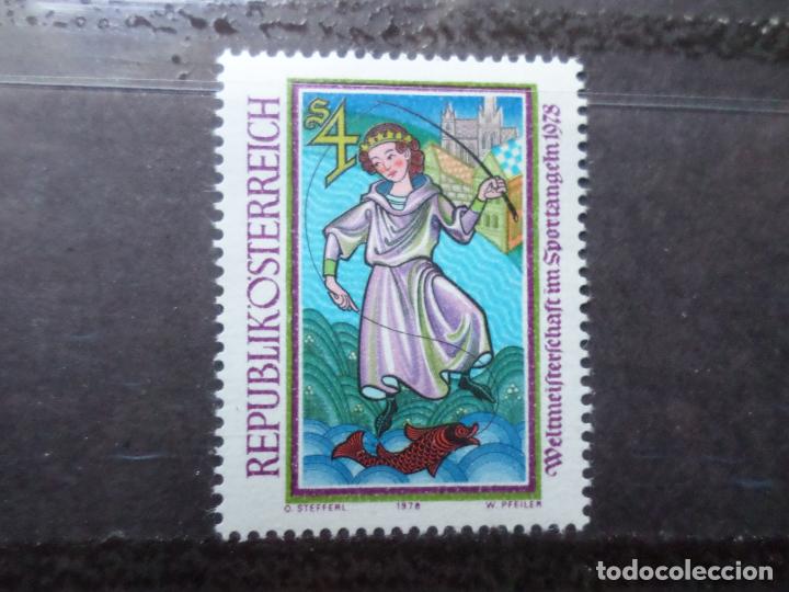 Francobolli: -austria, 1978, campeonatos del mundo de pesca deportiva, Yvert 1412