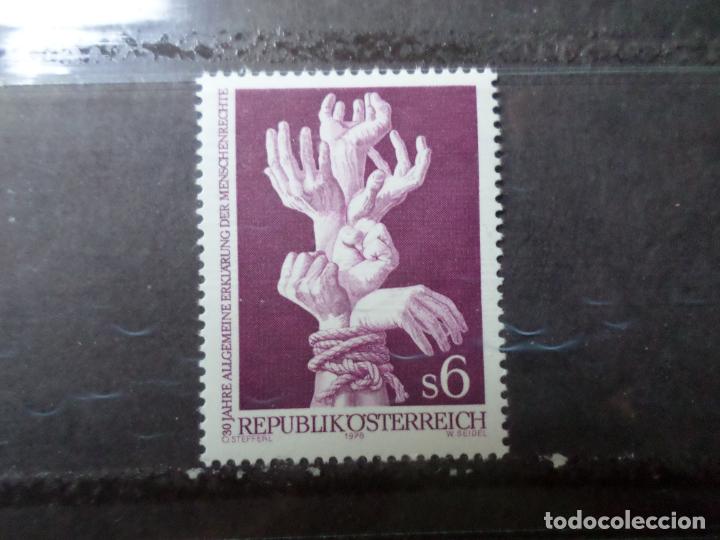 Francobolli: -austria, 30 aniversario declaracion de los derechos humanos, Yvert 1424