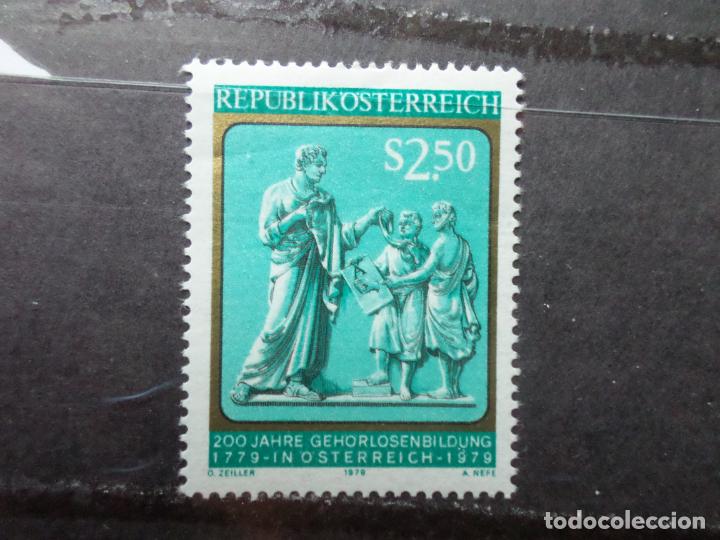 Francobolli: -austria, 1979, bicentenario educacion de los sordos en austria, Yvert 1435