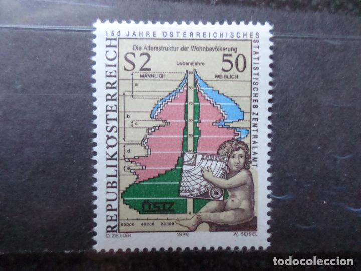 Francobolli: -austria, 1979, 150 aniversario oficina central de estadisticas, Yvert 1436