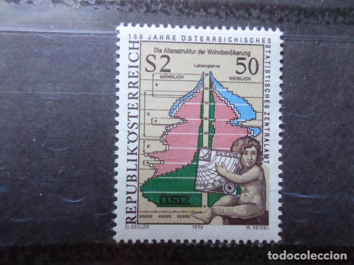 Francobolli: -austria, 1979, 150 aniversario oficina central de estadisticas, Yvert 1436