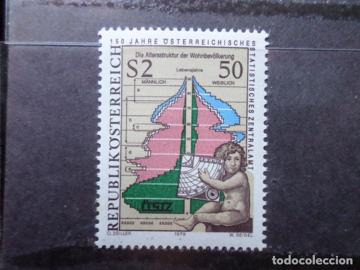 Francobolli: -austria, 1979, 150 aniversario oficina central de estadisticas, Yvert 1436