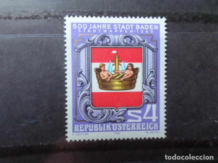 Francobolli: -austria, 1980, 5 centenario ciudad de baden, Yvert 1460