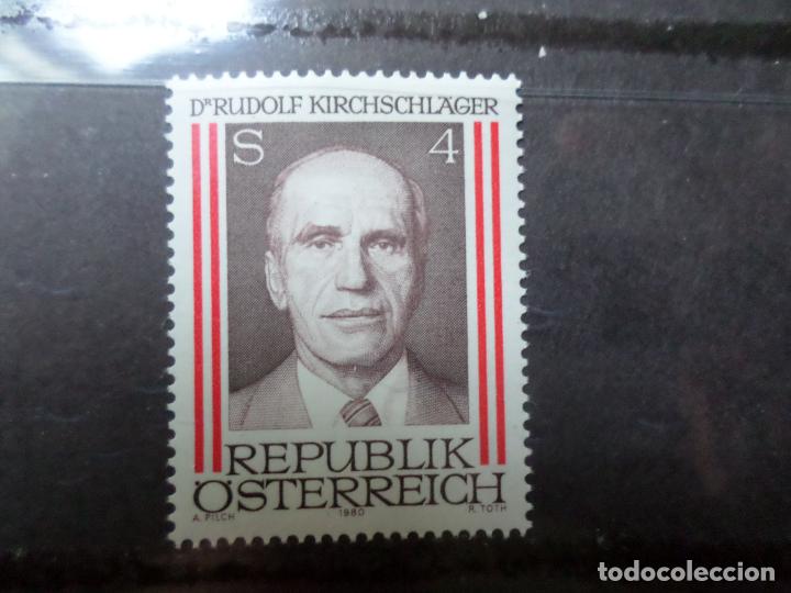 Francobolli: -austria, 1980, 65 aniversario del presidente rudolf kirchschlager, Yvert 1464