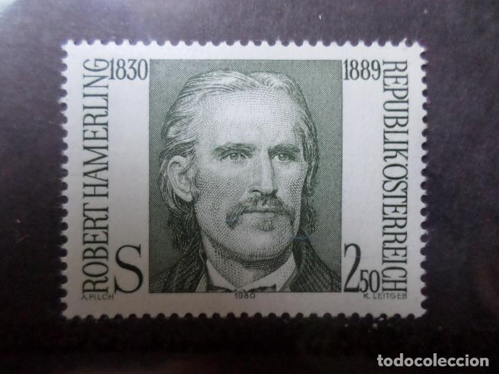 Francobolli: -austria, 1980, 150 aniversario nacimiento de robert hamerling, Yvert 1465