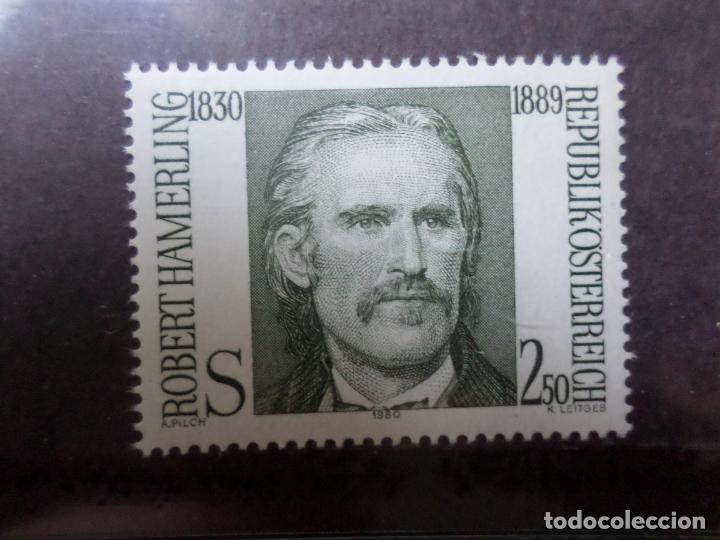 Francobolli: -austria, 1980, 150 aniversario nacimiento de robert hamerling, Yvert 1465