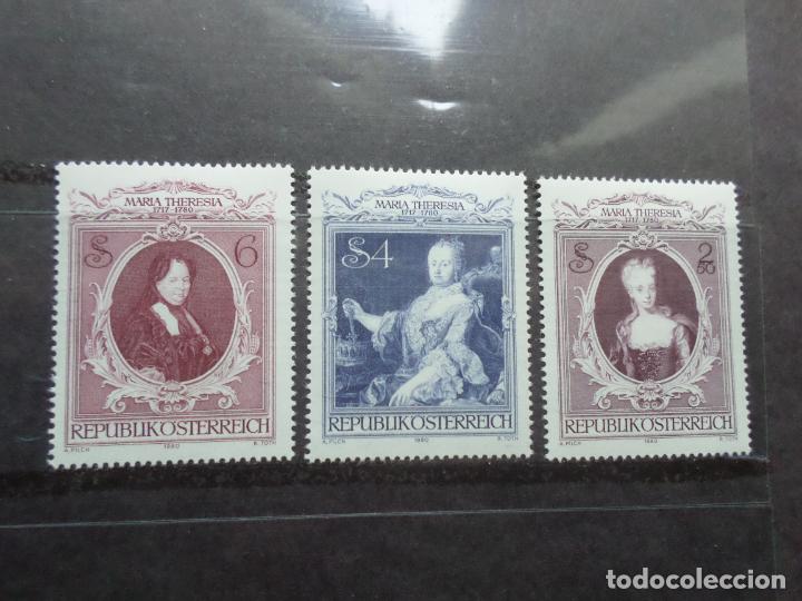 Francobolli: -austria, 1980, 200 aniv.muerte de la emperatriz maria teresa tableaux, Yvert 1467/69