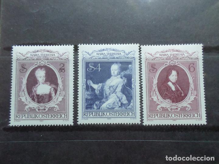 Selos: -austria, 1980, 200 aniv.muerte de la emperatriz maria teresa tableaux, Yvert 1467/69