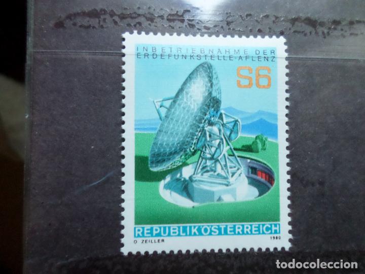 Timbres: -austria, 1980, estacion terrestre de radiocomunicaciones de aflenz, Yvert 1473