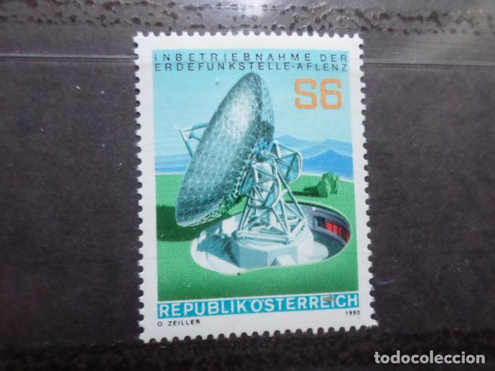 Timbres: -austria, 1980, estacion terrestre de radiocomunicaciones de aflenz, Yvert 1473