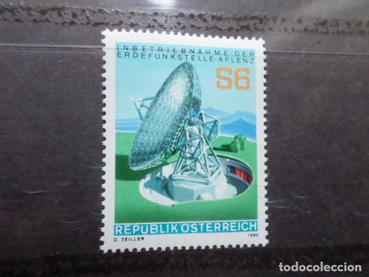 Timbres: -austria, 1980, estacion terrestre de radiocomunicaciones de aflenz, Yvert 1473