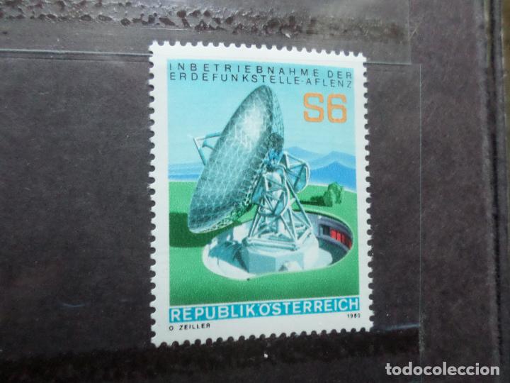 Timbres: -austria, 1980, estacion terrestre de radiocomunicaciones de aflenz, Yvert 1473