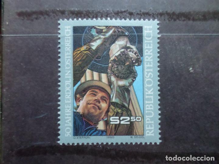 Timbres: -austria, 1980, 50 a&ntilde;os de produccion petrolifera, Yvert 1475