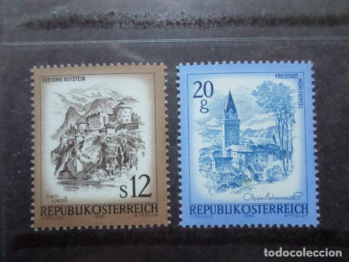 Timbres: -austria, 1980, paisajes, Yvert 1478/79