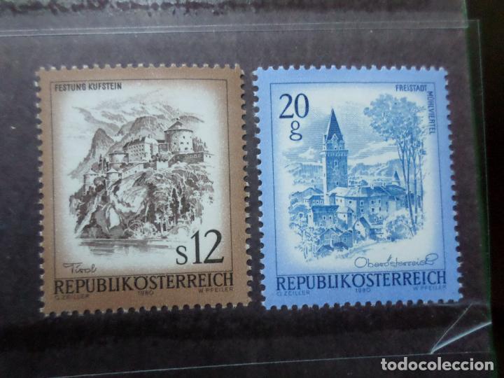 Timbres: -austria, 1980, paisajes, Yvert 1478/79