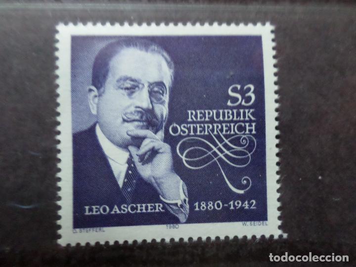 Timbres: -austria, 1980, centenario nacimiento de leo ascher, Yvert 1480