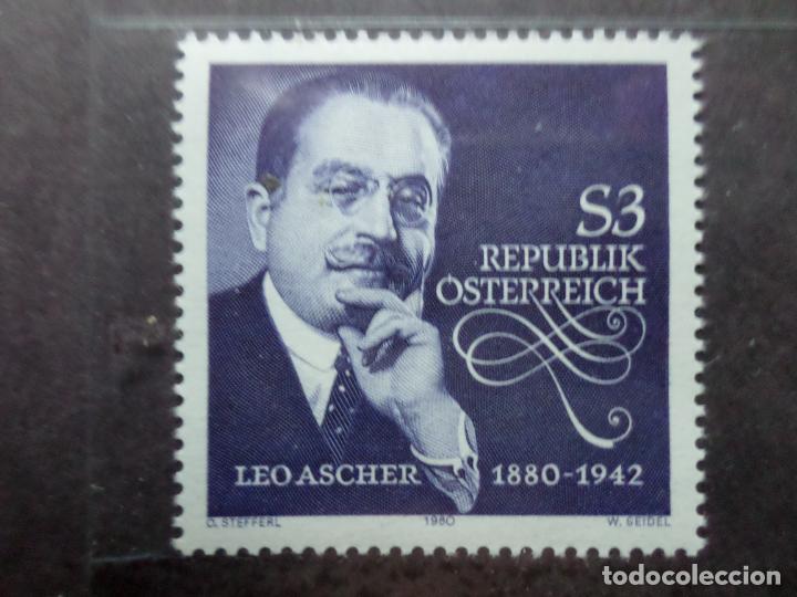 Timbres: -austria, 1980, centenario nacimiento de leo ascher, Yvert 1480