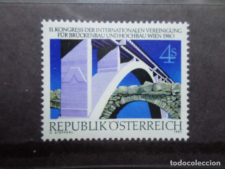 Francobolli: -austria, 1980, 11 congreso de la asociaci&oacute;n internacional de puentes y armazones, Yvert 1483