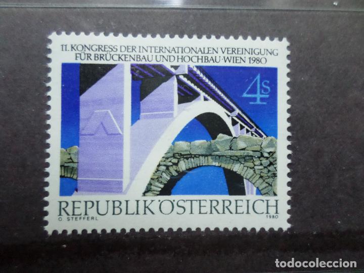 Francobolli: -austria, 1980, 11 congreso de la asociaci&oacute;n internacional de puentes y armazones, Yvert 1483