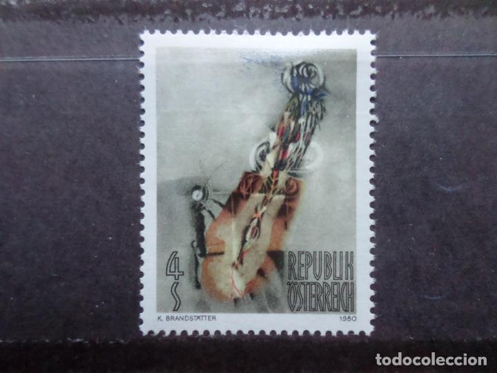 Francobolli: -austria, 1980, arte moderno en austria, figura lunar, de karl brandstatter, Yvert 1484