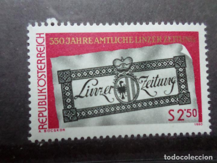 Francobolli: -austria, 1980, 350 aniversario del diario oficial de Linz, Yvert 1488