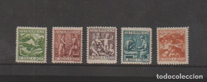 Sellos: Austria 1924 - Yvert 326/30 MNH** - Foto 1