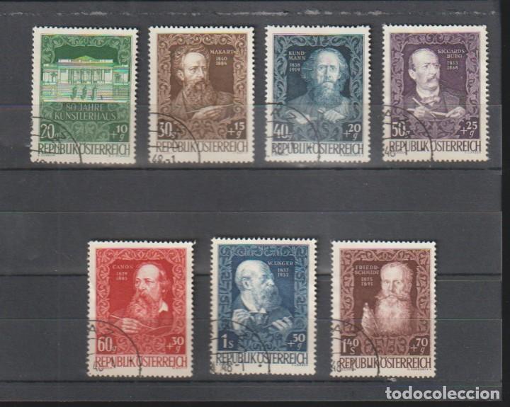 Sellos: Austria 1948 - Yvert 732/38 obliter&eacute;e (o) - Foto 1