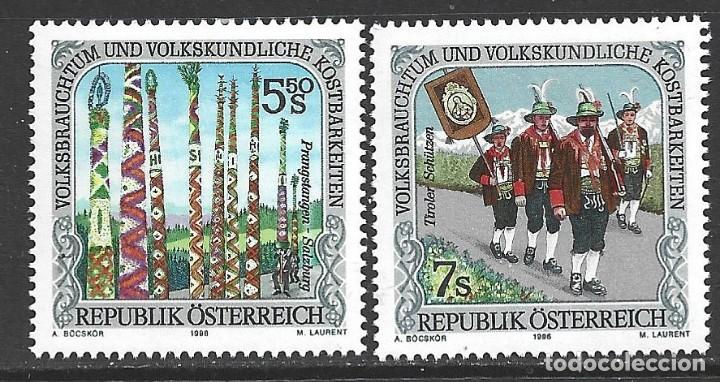 Sellos: AUSTRIA 2019/20** - A&Ntilde;O 1996 - FOLKLORE - Foto 1