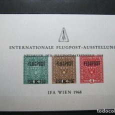 Sellos: AUSTRIA HOJA EXPOSICIÓN IFA VIENA 1968!!!. Lote 361662255