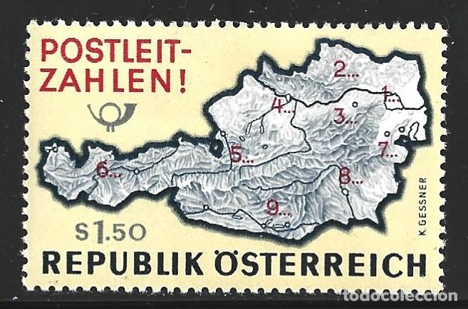 Sellos: AUSTRIA 1036** - A&Ntilde;O 1966 - CODIGOS POSTALES - Foto 1