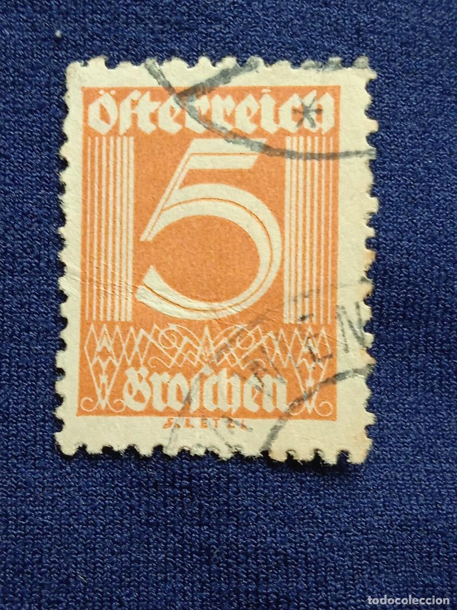 Sellos: OSTERREICH AUSTRIA 5 GROSCHEN A&Ntilde;O 1925. - Foto 1