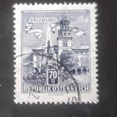 Sellos: SELLO USADO AUSTRIA 1958 MONUMETOS ARQUITECTÓNICOS SALZBURG- VALOR FACIAL 70 G. Lote 374752124