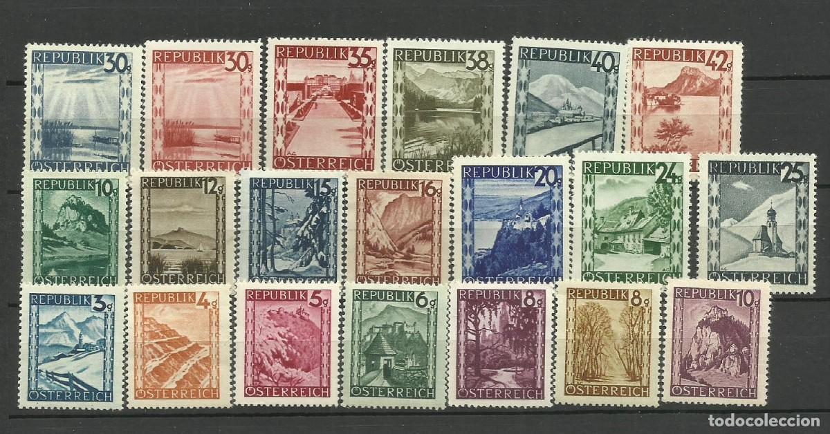 Sellos: AUSTRIA 1945- ---- serie c9ompleta * - Foto 1